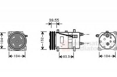 VAN WEZEL 5800k074 -  Компрессор, кондиционер